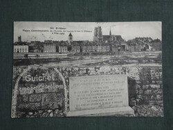 Képeslap, Postcard,Francia, Orléans, Plaque Commémorative,látkép részlet