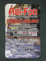 Card calendar, agi-fon hearing aid store, Pécs, 2009, (6)