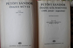 All of Petőfi's works 2. - Poems, 1844 (critical edition, academic publisher, 1983)