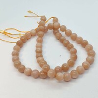 Peach moonstone mineral pearl 7 - 8 mm (aa quality)