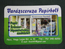 Card calendar, magic pencil paper stationery print shop, Pécs, 2009, (6)