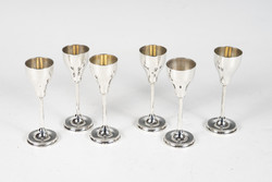 Silver 6-piece liqueur glass