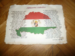 Irredenta paper is printed on European embossed paper