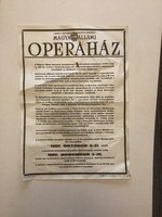 Hungarian State Opera House poster.
