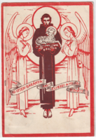 Hv:91 religious antique greeting card 