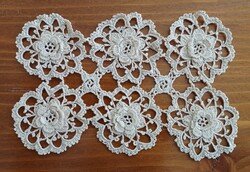 6-star crochet doily with 