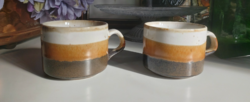 2 Large ceramic cups of nice shape and color