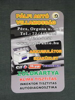 Card calendar, Pálfi car, electricity, specialist shop, service, Pécs, Audi car, 2009, (6)
