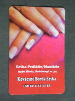 Card calendar, kovácsné borda erika pedicure manicure, Hévíz, 2009, (6)