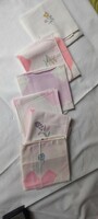 5 women's textile handkerchiefs