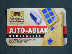 Card calendar, Aranyablak windows and doors trade, Pécs, 2009, (6)