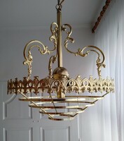 Crystal chandelier for sale, diameter 39 cm, height 79 cm, can be decorated with stones