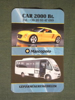 Card calendar, marcopolo motor vehicle trade, car, bus, brick, 2009, (6)