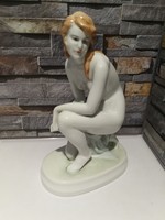 Zsolnay porcelain female nude!