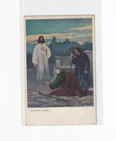 Hv:95 religious antique greeting card 1913