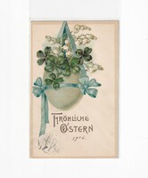 H:130 antique Easter greeting embossed postcard