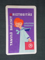 Card calendar, state insurance, graphic designer, female model, 1961, (6)