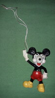 1960-s évek trafikáru fuggeszthető DISNEY Mickey Mouse Miki egér fetett figura 10 cm a képek szerint