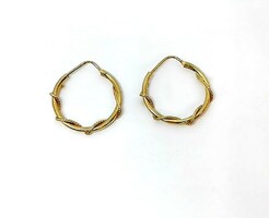 Gold hoop earrings (zal-au124209)