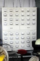 Cabinet with many drawers, filing cabinet