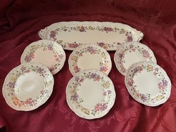 Zsolnay butterfly sandwich or cake set