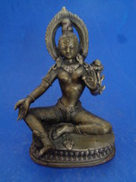Tibetan copper alloy figure of the goddess Tara, late 19th century