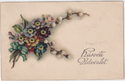H:106 Húsvéti antik Üdvözlő képeslap 1916
