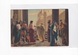 HV:96 Vallásos antik Üdvözlő képeslap postatiszta "STENGEL"