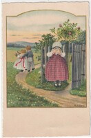 H:128 Antik Üdvözlő képeslap "Pauli Ebner"