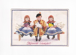 H:100 Húsvéti antik Üdvözlő képeslap 1936