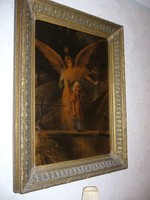 Antique angel picture - print