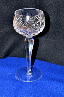 Crystal stemmed wine and cognac glass