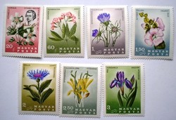 S2354-60 / 1967 flower - kitaibel pál flowers stamp set postal clear
