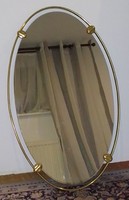 Mid century mirror in brass frame, Italy, 1960s