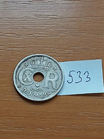 Denmark 25 öre 1940 copper-nickel, x. Christian King #533