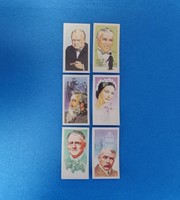 Famous People, Rare Pieces, English Collectable Tea Cards from the 1970s