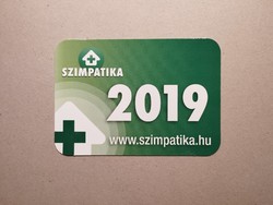 Hungary, card calendar iii.-Simpatika 2019