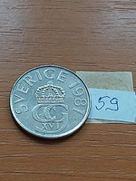 Sweden 5 kroner 1981 xvi. King Gustav Károly, copper-nickel 59.