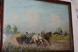 Antique signed painting 989