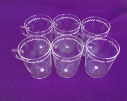 Schott mainz jenaer glas tea cup set