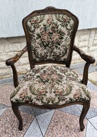 Gobelin armchair graceful spring epedàs neo-baroque armchair carved desk armchair
