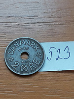 Denmark 2 öre 1927 bronze, x. Christian (cristian) king 
