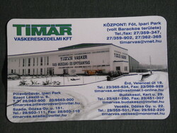 Card calendar, timár vas technical building material kft. , Fót, Pilisvörösvár, Vecsés, Sada, 2009, (6)