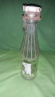 1960.cca. "Drávamenti Áfész" "Hüsi - oltja szomját" csatos üdítős palack üveg a képek szerint