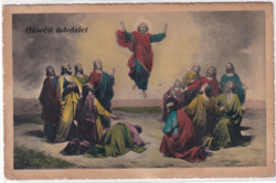 H:154 Húsvéti antik Üdvözlő képeslap "Postatiszta"