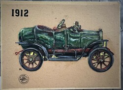 Kézzel festett Old Timer Autó Múzeum Budapest