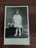 Antique photo sheet, little girl, 1949.