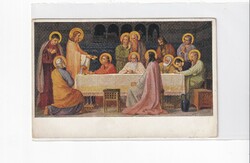 HV:148 Vallásos antik Húsvéti Üdvözlő képeslap "Postatiszta"