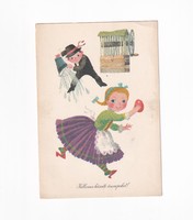 H:140 Húsvéti Üdvözlő képeslap postatiszta "Képzőművészeti"