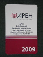 Card calendar, apeh directorate, Pécs, 2009, (6)